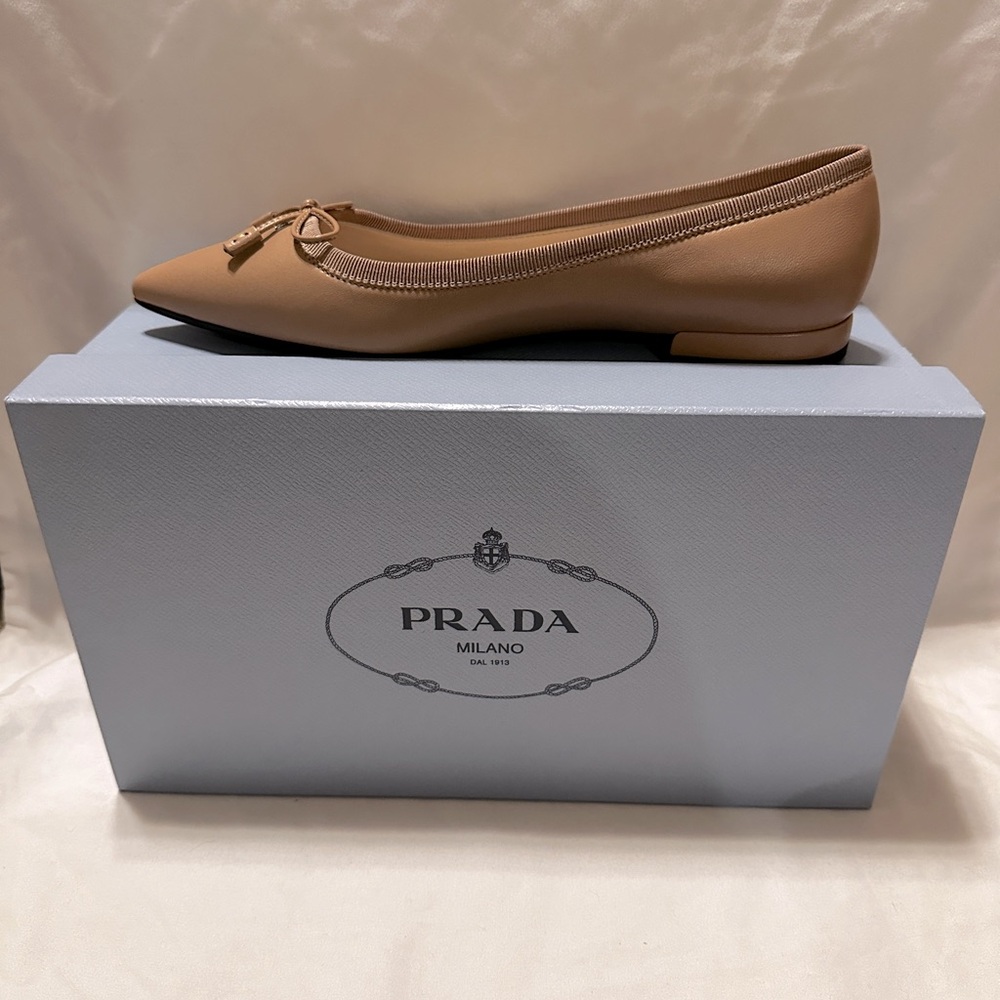 Prada Nappa Leather Ballerinas